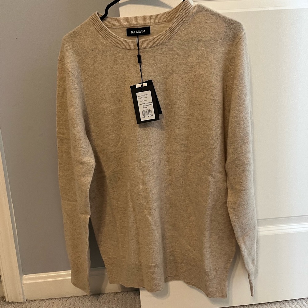 Naadam Essential Crewneck Camel Medium
